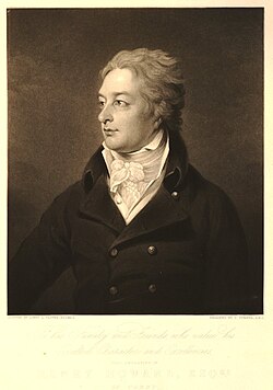 1839 engraving of Howard, by Charles Turner (after Archer James Oliver).
