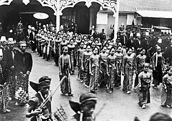 A Javanese courtly ceremony at Keraton Surakarta in 1932