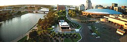 Downtown Wichita & Century II Convention Center along the Arkansas River