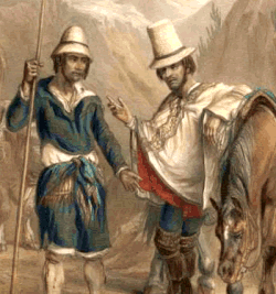 Rural population in the 19th century by Claudio Gay