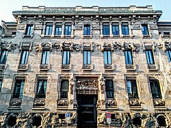 Palazzo Castiglioni, designed in the Liberty style, on Corso Venezia