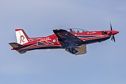 A Pilatus PC-21 Roulette in March 2019