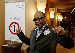 Jones during an annual meeting of the World Economic Forum in Davos, Switzerland, 2004