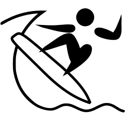 Pictogram for Surfing at the Summer Olympics
