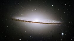 The lenticular galaxy Sombrero Galaxy