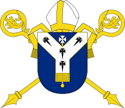 The coat of arms of the episcopal see of Canterbury