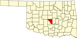 Cleveland County map