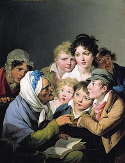 Louis-Léopold Boilly's And the Ogre Ate Him Up!, used in Maria Tatar's Enchanted Hunters: The Power of Stories in Childhood