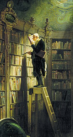 The Bookworm, 1850, by Carl Spitzweg