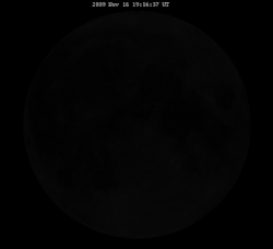 A full lunar day observed from the Earth, where orbital libration causes the apparent wobble.