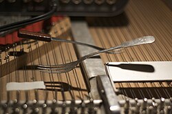 An example of a prepared piano