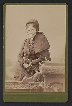 Cabinet card of Hallie Quinn Brown