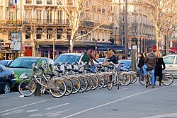 Vélib' at the Place de la Bastille