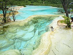 Tufa at Huanglong, Sichuan