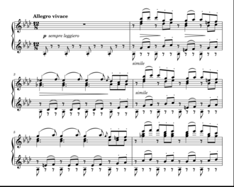 Scherzo in A flat by the Russian Romantic era composer Alexander Borodin (1833–1887) Playⓘ