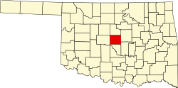 Oklahoma County map