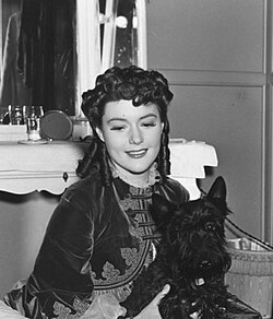 Barbara O'Neil on set of The Toy Wife (1938)