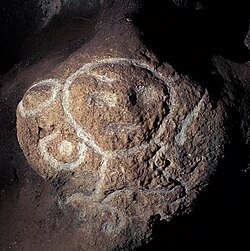 Taíno petroglyphs in a cave in Puerto Rico