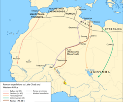 Sub-Saharan Roman expeditions-explorations