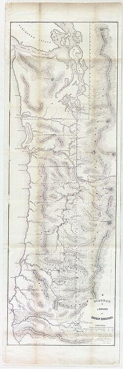 A portion of Oregon Territory in 1852 by John B. Preston