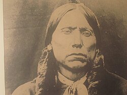 Quanah Parker photograph at Pioneer West Museum in Shamrock, Texas