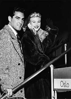 Rogers with husband Jacques Bergerac in the 1950s