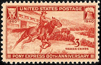 Pony Express 80th-anniversary issue of 1940
