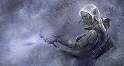 A drow, illustrated by David Revoy