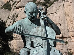 Centenary statue, by Josep Viladomat [es], Montserrat