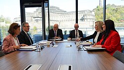 Prime Minister Keir Starmer meets with the first ministers of Scotland, Northern Ireland and Wales during the Council of Nations and Regions summit.