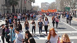 Chilean students in Santiago de Chile