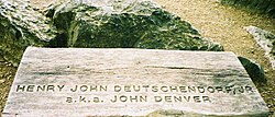 The John Denver Bench at Hawk Mountain Sanctuary in Kempton, Pennsylvania