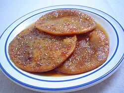Sopaipillas pasadas is the name given to Central Chilean sopaipillas served with chancaca sauce