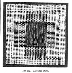 "Cashmere darn", a fine darning technique for twill fabric[1]: 142
