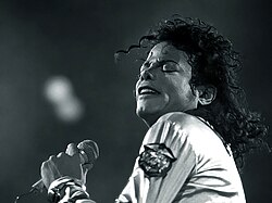 Jackson performing in Vienna in July 1988