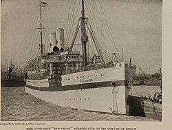 The MV Red Cross in New York harbour ca 1915