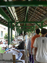 Patients being treated at a hospital in Yogyakarta.