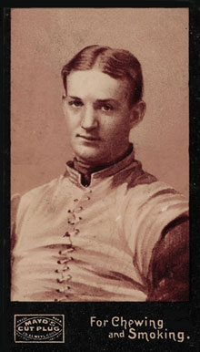 John Dunlop on a Mayo's Cut Plug card of 1894, the first-ever American football card set