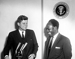 Kwame Nkrumah with U.S. President John F. Kennedy, 8 March 1961