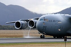 Ground vortices are formed by propellers and jet engines, whether installed on an aircraft or on an indoor test stand, when operating close to the ground. They are made visible if the air humidity is high enough or sand is present on the ground.[9]