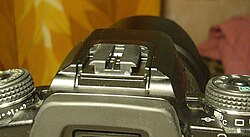 Proprietary hot shoe used by Minolta and older Sony cameras (Konica Minolta Maxxum 7D)