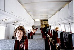 Three-abreast seating of aircraft