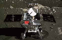 Yutu rover on lunar surface in 2013