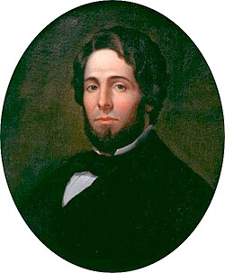 Melville depicted in an oil painting, c. 1846–47