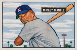Mickey Mantle 1951 rookie card