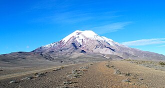 Chimborazo, Ecuador, whose summit is the point farthest away from the Earth's center[5]