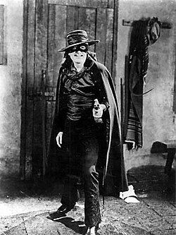 Fairbanks as Zorro in The Mark of Zorro (1920)