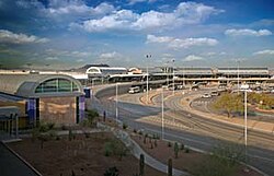 Tucson International Airport when it was under renovation