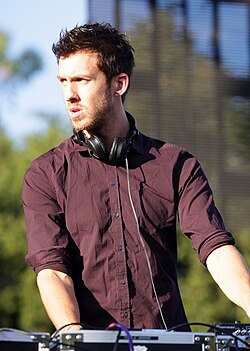 Harris performing in Orange County, California (2011)