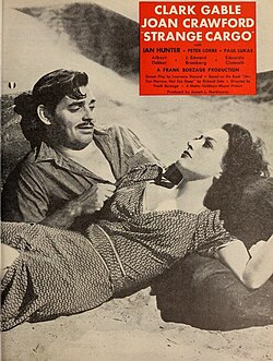 Gable and Crawford in Strange Cargo (1940)